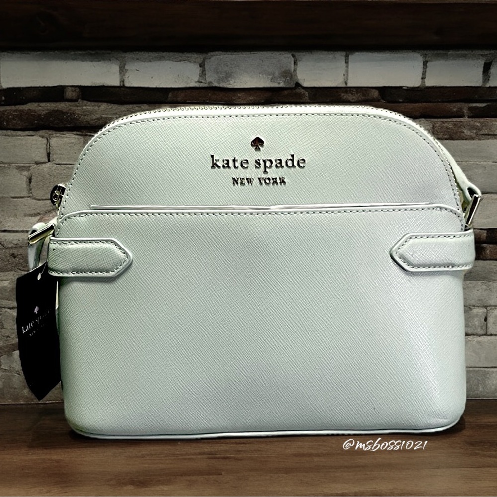 Kate Spade Staci Dome Crossbody in Light Olive NWT - Picture 4 of 10